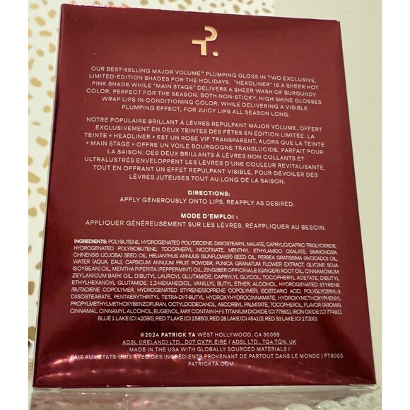 PATRICK TA Major Volume Plumping Gloss Duo Headliner, Main Stage LIMITED EDITION - Picture 7 of 7